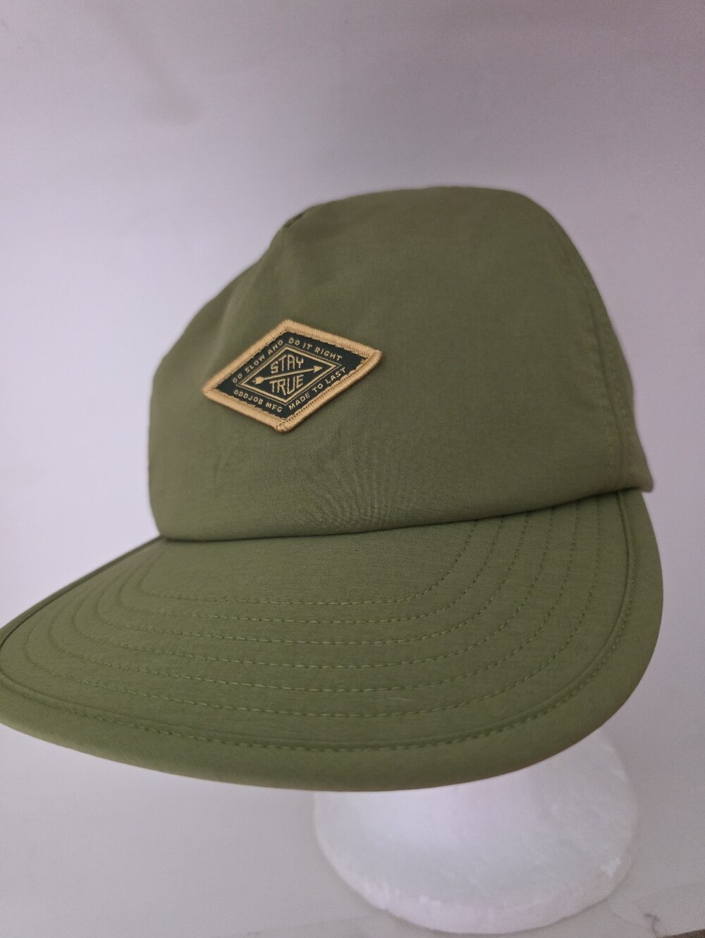 Stay True Olive Green Five-Panel Cap